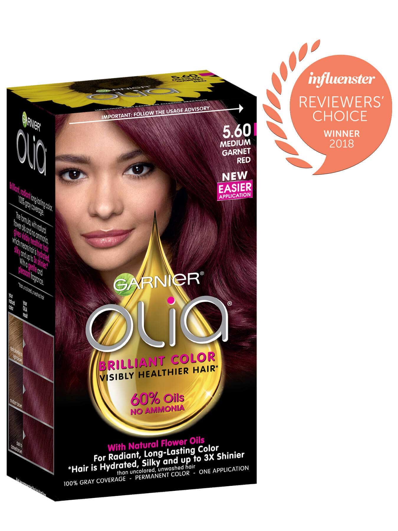 Garnier Olia Packshot Award 5.60 Medium Garnet Red